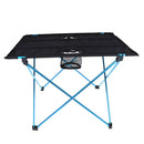 Folding Aluminum Camping Picnic Table Dining Desk Outdoor Gear Blue