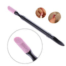 10Pcs Nail Art Quartz Scrubs Stone Cuticle Remover Stick Pen Spoon Cut Push