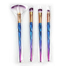 4pcs Gorgeous Handle Makeup Brushes Set Powder Eye Shadow Eyebrow Cosmetics A