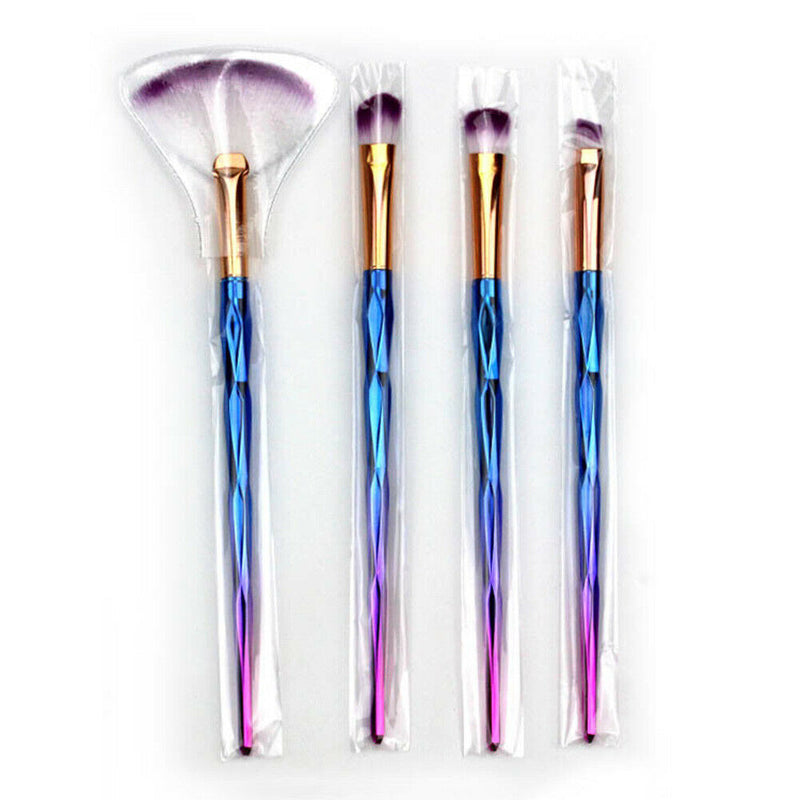 4pcs Gorgeous Handle Makeup Brushes Set Powder Eye Shadow Eyebrow Cosmetics A