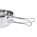 1pc stainless steel folding camping picnic mess tin bowl cookware N JC&M