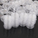 100PCS 40.6MM Round Coin Case Storage Box Plastic Coin Collecting Holder Acrylic