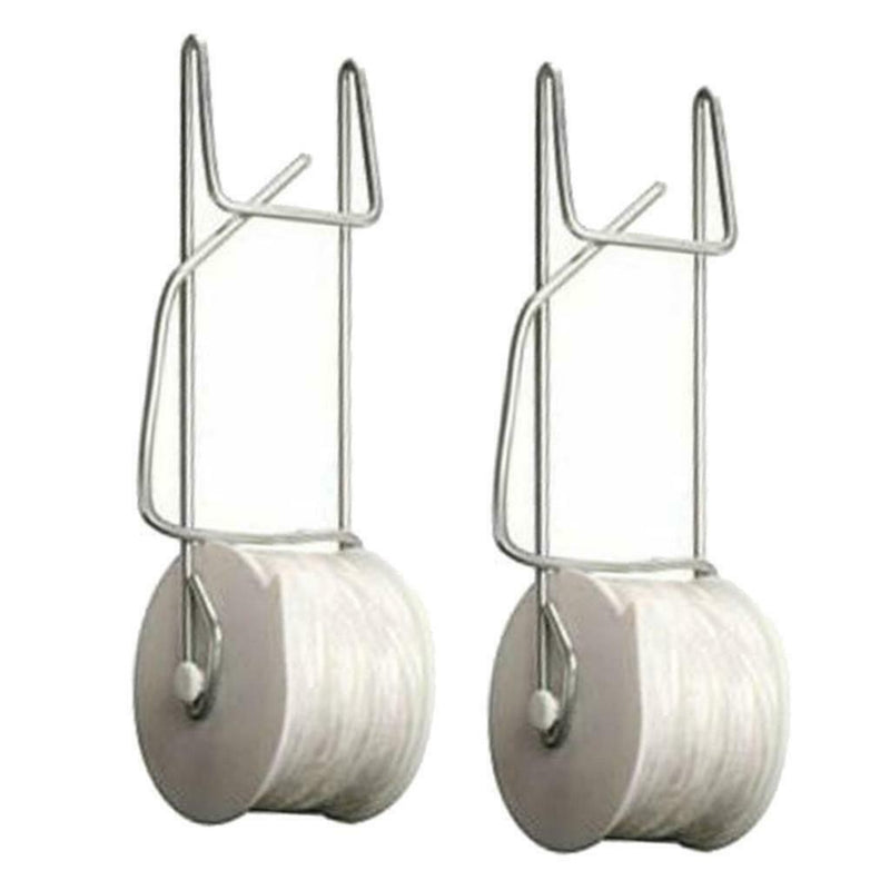 10x Tomato Trellis Rollerhook Hooks Clips Clamps Twine Roller with 49ft Rope