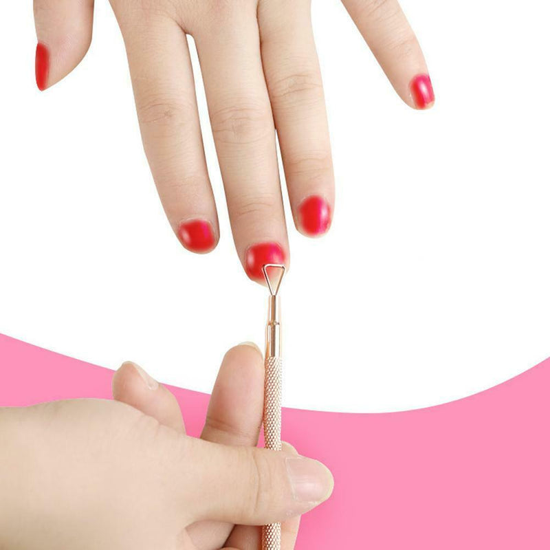 3pcs/Set Stainless Steel Cuticle Remover Dead Skin Nail Pusher Manicure Tools