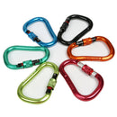 24KN Aluminum Screwgate Carabiner Screw Lock Caribeaner D-ring Clip Hook