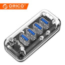 Orico 4 Ports Usb3.0 Transparent Hub Splitter With Dual Micro-USB Power Por Y4T1