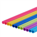 Set of 12 Reusable Straight Silicone Drinking Straws with 2pcs cleaning bru