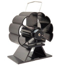 3-Blade Stove Fan Ultra Quiet Fireplace Wood Burning Eco Friendly Fan Wood/