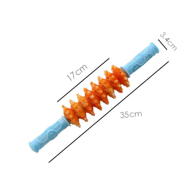 Body Massager Stick Hedgehog Balls Muscle Roller Anti Cellulite Massager Tr N9A2