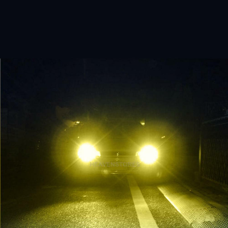 2 X High Power Led Lights 100W H8 H11 Yellow Fog Light 2828 20LED Headlight Lamp