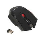 Wireless Mouse Optical Ergonomic 2400DPI Adjustable + Mouse Pad for Laptop