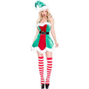 Halloween Striped Contrast Color Women Cotton Thigh Knee-High Stockings