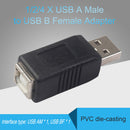 1/2/4pcs USB A Male Plug to USB B Female Jack Adapter Converter for PC