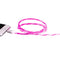 Luminous Streamer Micro-USB Fast Charging Data Cable For Android Z Pink K9E5