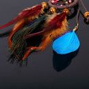 Dream Catcher Keychain Peacock Feather Car Key Ring Women Girl Jewelry Gift