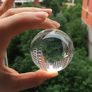 Transparent color Glass Crystal Ball Healing Sphere Photography Props ball  L3M8