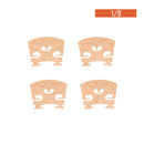 4pcs Maple Wood Violin Bridges for 1/8 Violin Musical Instrument Parts QBI