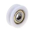 New 8*30*10mm U Groove Metal Shield Nylon Pulley Wheels Roller Ball Bearings  FT