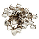 50Pcs Sweat Love Heart Metal Studs Sewing Rivets for Leather Craft Clothing