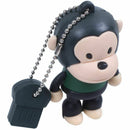 Cute Big Mouth Monkey 4GB USB Flash Device Plastic, Black
