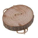 Rustic Shabby Chic Wedding Wooden Ring Pillow Ring Bearer Jute Rope Round