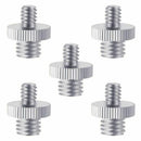 5 Pieces 1/4 inch Male to 3/8 inch Male Metal Threaded Screw Adapter Tripod H5W2