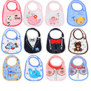 5Pcs Baby Bibs Children Cartoon Waterproof Burp Cloth Feeding Saliva BibsOZ