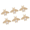 6Pcs Lovely Bee Shape Clasp Turn Lock Metal Hardware for DIY Handbag Shoulder