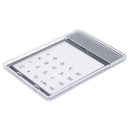 Desk Solar Transparent Touch Calculator Black 8 figures S1A9