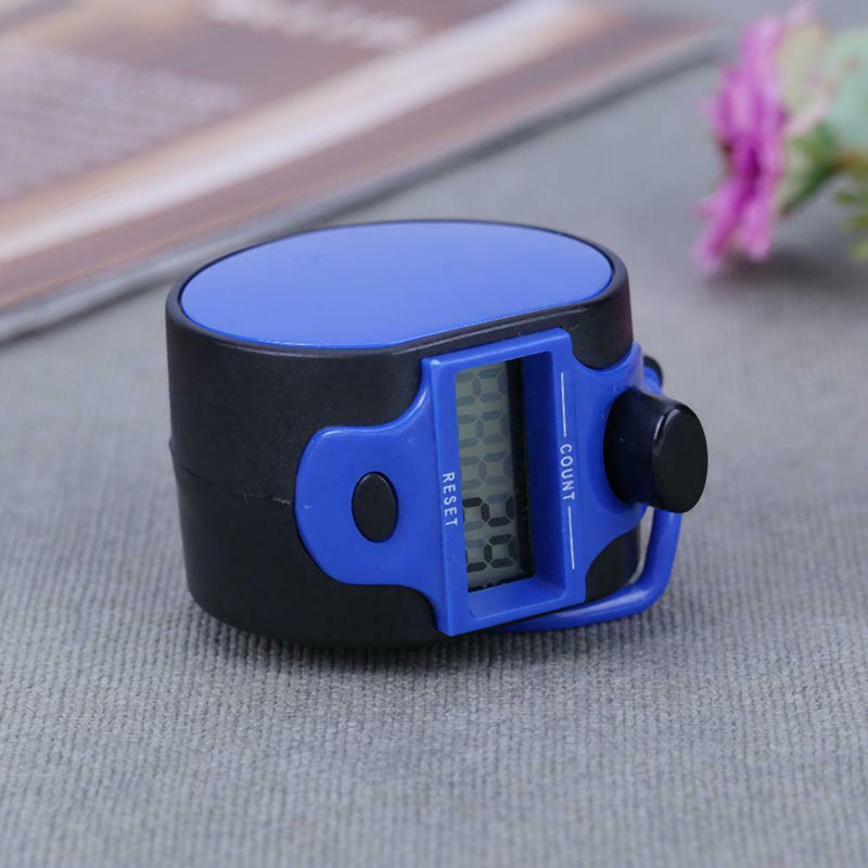 Tally Counter Clicker 5 Digit Number Handheld Manual Digital Counter Blue