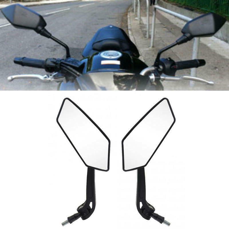 1* ABS Universal Scooter Side Rearview Mirrors Pair Moped ATV Motorcycle Backup