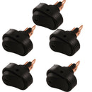 5 Pcs Blue LED Light 12V 30A Car Boat Auto Rocker SPST Toggle ON/OFF Switch