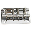 Guitar Hard Tail 4 Saddles Bridge Tailpiece w/ Wrench for Electric Bass Accs