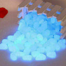 10X Glow In The Dark Colorful Fluorescent Stones Pebbles Aquarium Fish Tank I9S5