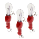 3x Plastic Minnow Fishing Lures Bass Crankbait Deep-diver Lure Plug 14cm/27g