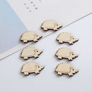 50 Pieces Cartoon Shape Wooden Slices Wooden Pieces Wooden Mold For DIY Craft