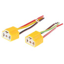 2 pcs Car Headlight Connector H4-Lamp Lamp Holder S250  3C