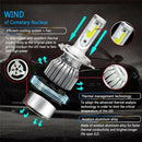 2PCS COB H4 C6 10800LM 36W LED Car Headlight Kit Hi/Lo Turbo Light Bulbs 6000Jâ„–[
