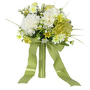 Bride 'S Holding Flowers,Romantic Wedding White Green Flower Bouquet,Brides