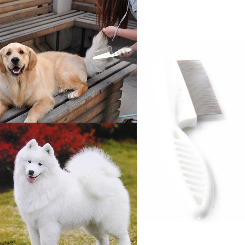 Cat Dog Puppy Pet Metal Massage Grooming Rake Comb Trimmer Brush New A
