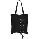 New Women's Casual Lace-up Canvas Tote Bag Female Canvas Shoulder Bags cros A3E6