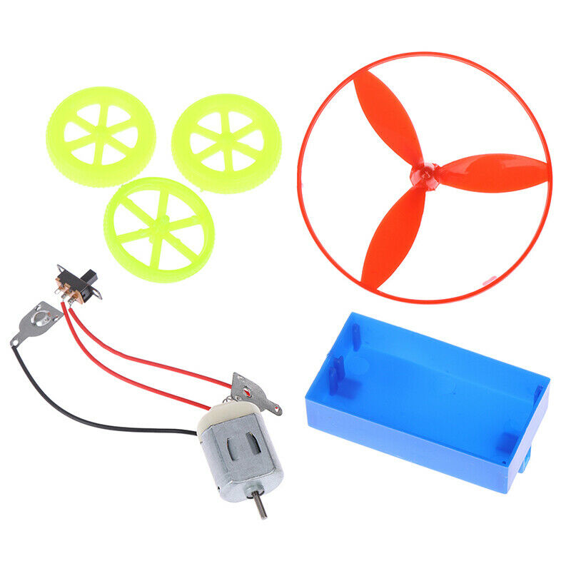 Fun physics experiment Air driving power racing car DIY educational kit kid ME