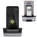 Dual Sync Phone Desktop Charger Dock Station w/Battery Charging Slot for LG G5