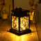 Outdoor Garden Solar Powered Hanging LED String Lights Flickering Candle La