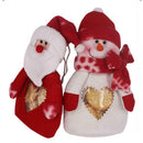 Santa Claus Snowman PVC Home Christmas Gifts Candy Bag (Sell in A Pair)