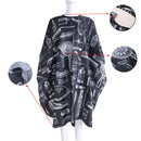 Black Hairdressing Cape Hair-Cut Salon Barber Nylon Cloth Wrap Protect Gown AES