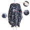 Black Hairdressing Cape Hair-Cut Salon Barber Nylon Cloth Wrap Protect Gown AES