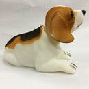 Car Vehicle Interior Ornament White Bobbing Head Nodding Dog White Brown  NEW