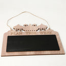 Wooden Memo Board Festival Indoor Door Hanging Message Blackboard Decoration
