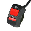 Universal Handlebar Motorcycle Switch ON-OFF Button LED Angel Eye Light Switch J